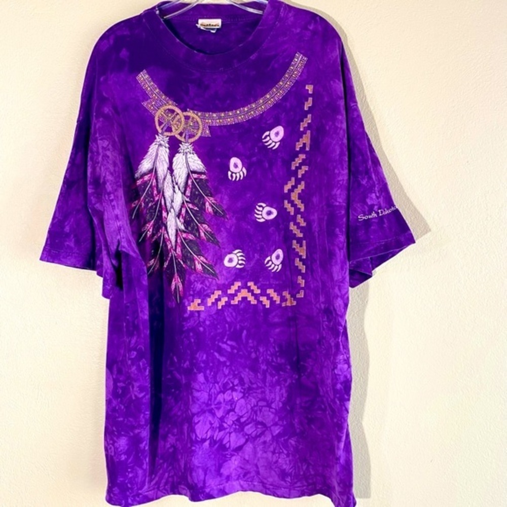 Vintage Indian T shirt Western Tee Plus Size Top